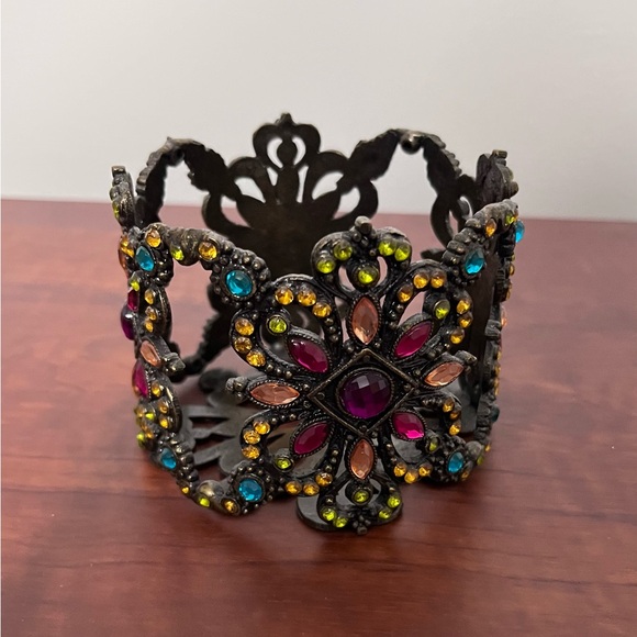 Multicolor Rhinestone Candle Holder - Picture 3 of 4